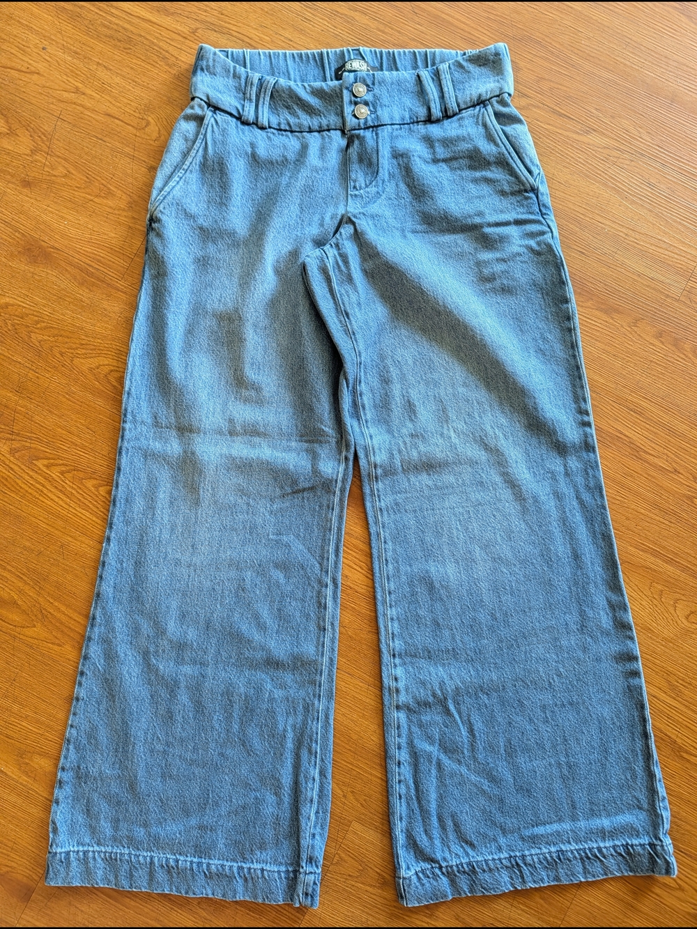 Rewash Light Blue Wide Leg Jeans